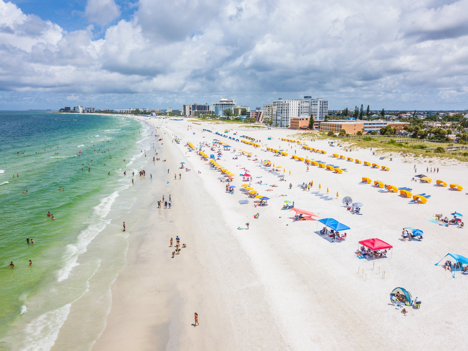 Beach chair rentals along Fort Morgan beaches